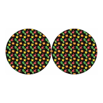 Little Monster Pattern Print Car Coasters