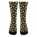 Little Monster Pattern Print Crew Socks
