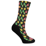 Little Monster Pattern Print Crew Socks