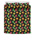 Little Monster Pattern Print Duvet Cover Bedding Set