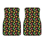 Little Monster Pattern Print Front Car Floor Mats