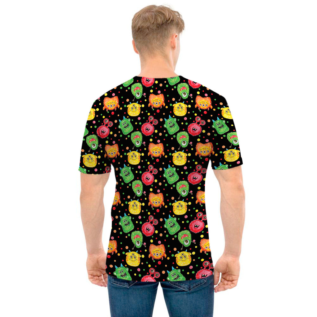 Little Monster Pattern Print Men's T-Shirt