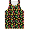 Little Monster Pattern Print Men's Tank Top
