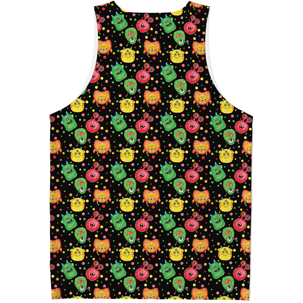 Little Monster Pattern Print Men's Tank Top