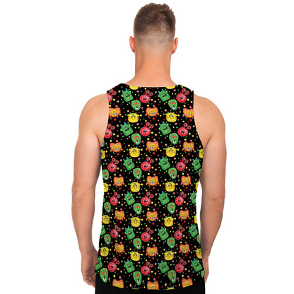 Little Monster Pattern Print Men's Tank Top