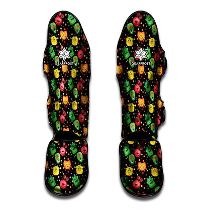Little Monster Pattern Print Muay Thai Shin Guard