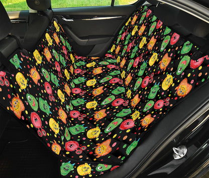 Little Monster Pattern Print Pet Car Back Seat Cover