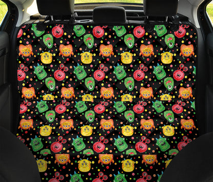 Little Monster Pattern Print Pet Car Back Seat Cover