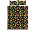 Little Monster Pattern Print Quilt Bed Set