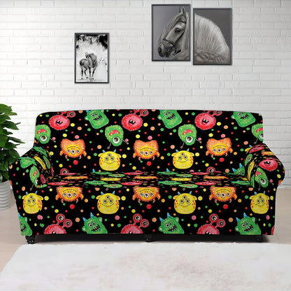 Little Monster Pattern Print Sofa Cover