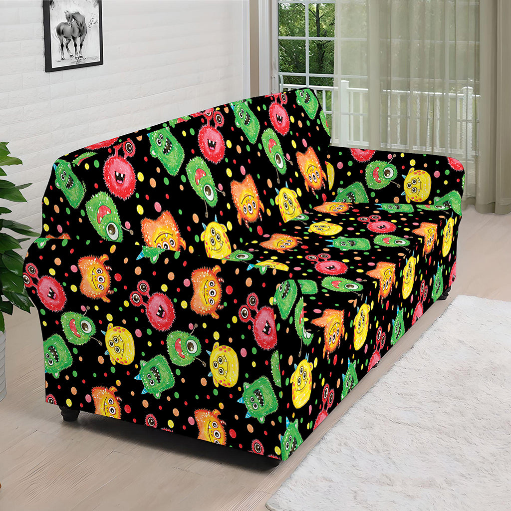Little Monster Pattern Print Sofa Cover