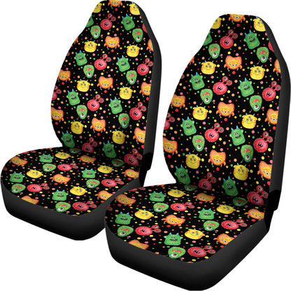 Little Monster Pattern Print Universal Fit Car Seat Covers