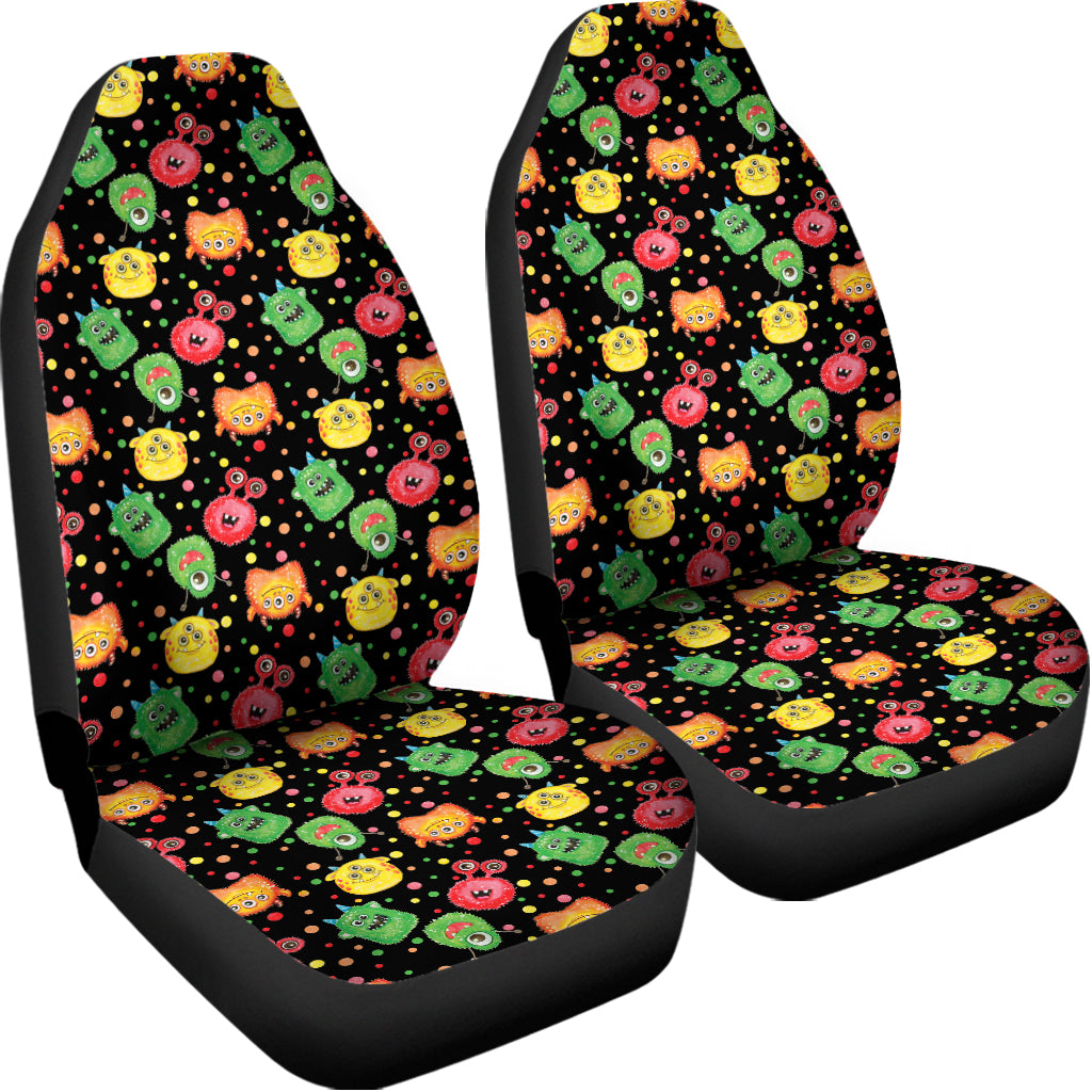 Little Monster Pattern Print Universal Fit Car Seat Covers