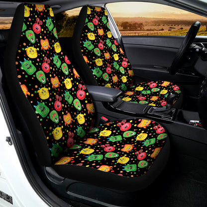 Little Monster Pattern Print Universal Fit Car Seat Covers