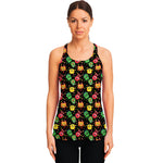 Little Monster Pattern Print Women's Racerback Tank Top