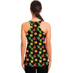 Little Monster Pattern Print Women's Racerback Tank Top