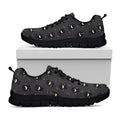 Little Ninja Pattern Print Black Running Shoes