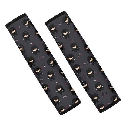 Little Ninja Pattern Print Car Seat Belt Covers