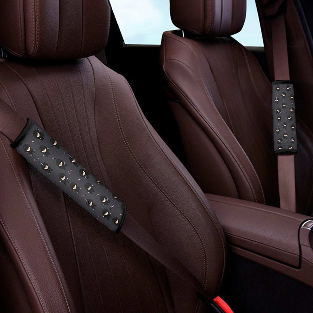 Little Ninja Pattern Print Car Seat Belt Covers