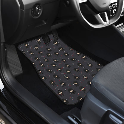 Little Ninja Pattern Print Front Car Floor Mats