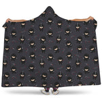 Little Ninja Pattern Print Hooded Blanket