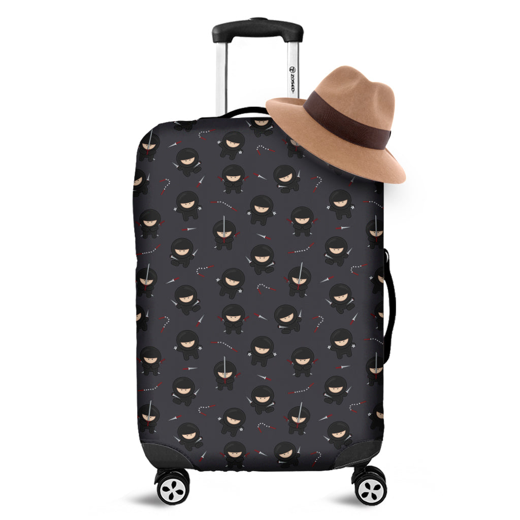 Little Ninja Pattern Print Luggage Cover