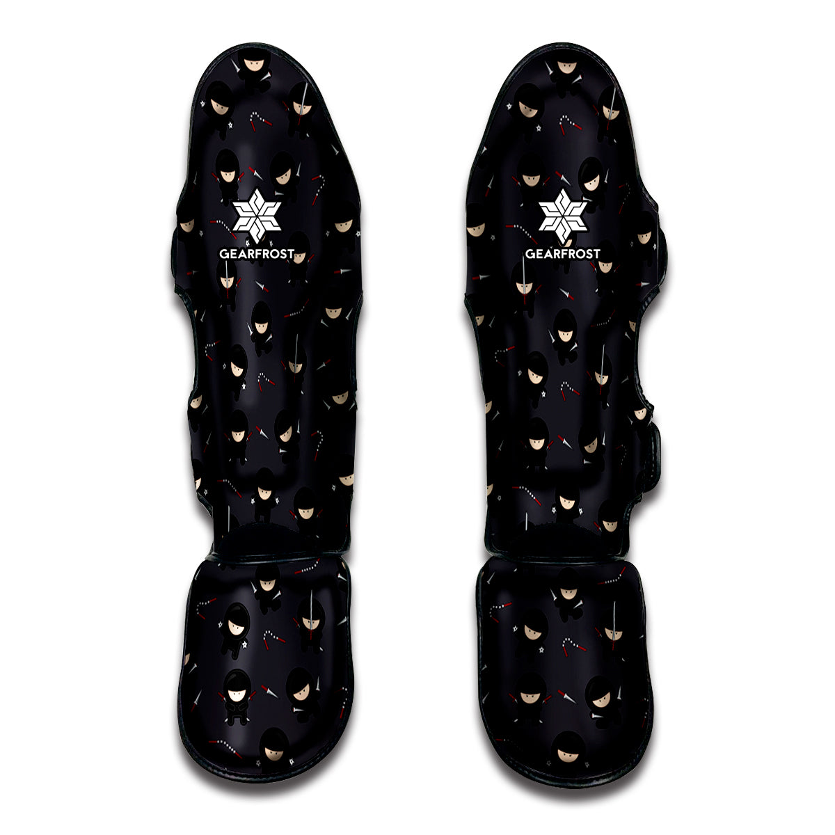 Little Ninja Pattern Print Muay Thai Shin Guard
