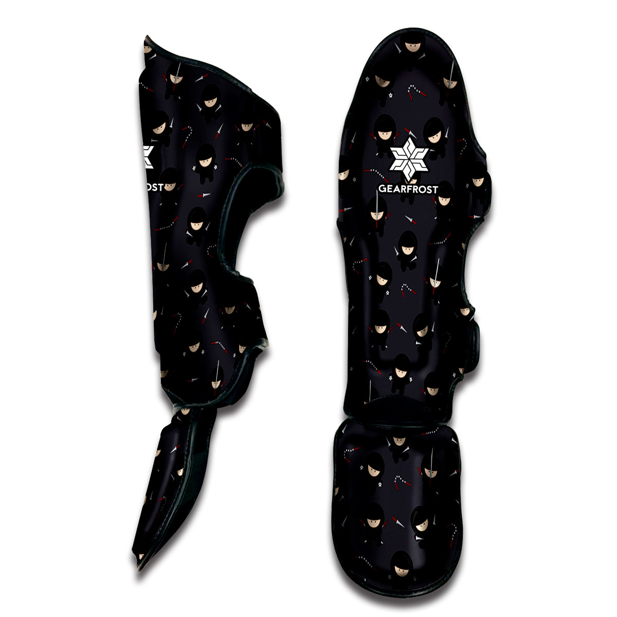 Little Ninja Pattern Print Muay Thai Shin Guard