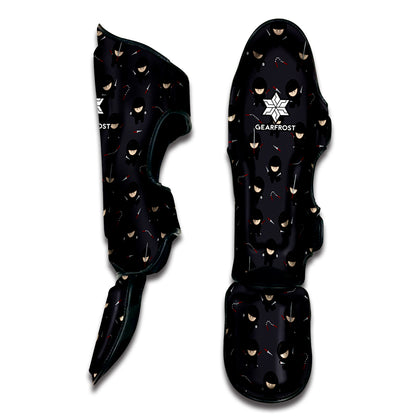Little Ninja Pattern Print Muay Thai Shin Guard