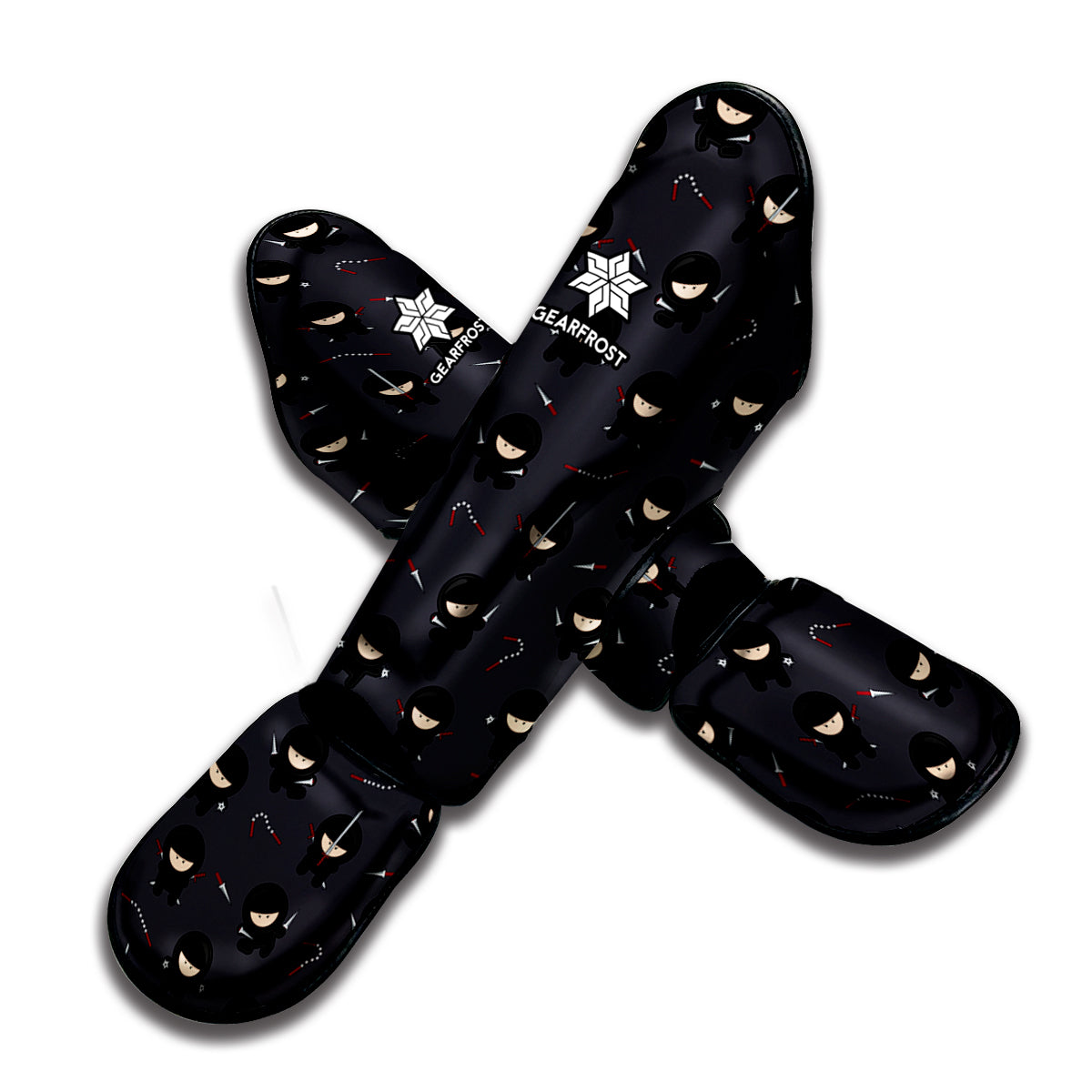 Little Ninja Pattern Print Muay Thai Shin Guard