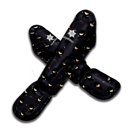 Little Ninja Pattern Print Muay Thai Shin Guard