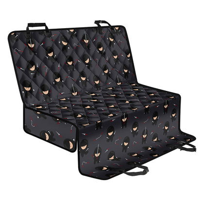 Little Ninja Pattern Print Pet Car Back Seat Cover