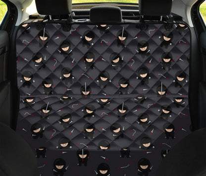 Little Ninja Pattern Print Pet Car Back Seat Cover