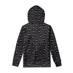 Little Ninja Pattern Print Pullover Hoodie