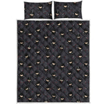 Little Ninja Pattern Print Quilt Bed Set