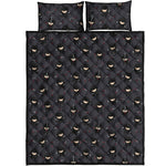 Little Ninja Pattern Print Quilt Bed Set