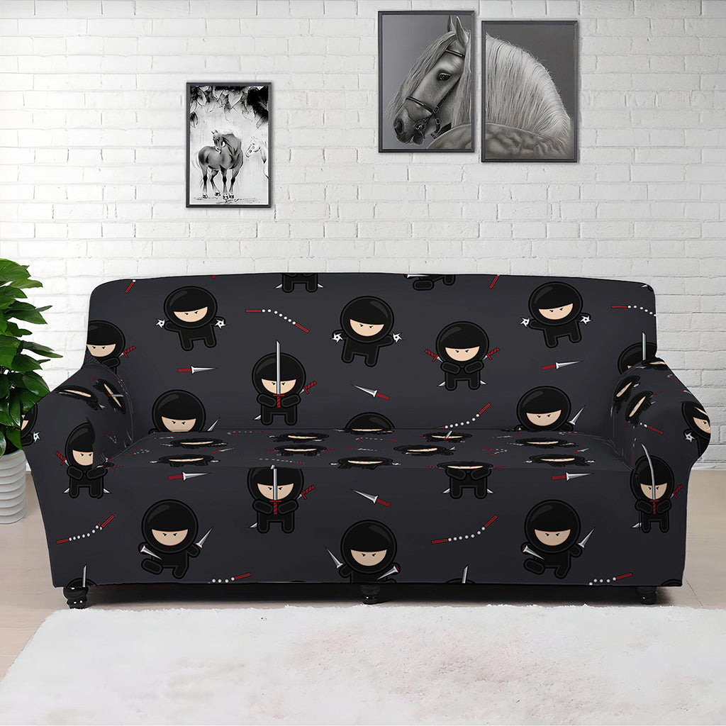 Little Ninja Pattern Print Sofa Cover