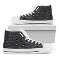 Little Ninja Pattern Print White High Top Sneakers