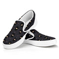 Little Ninja Pattern Print White Slip On Sneakers
