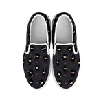 Little Ninja Pattern Print White Slip On Shoes