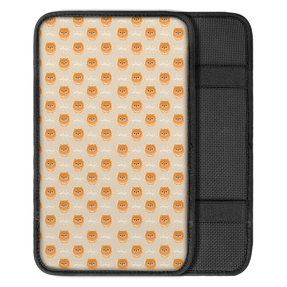 Little Pomeranian Pattern Print Car Center Console Cover