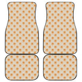 Little Pomeranian Pattern Print Front and Back Car Floor Mats