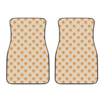 Little Pomeranian Pattern Print Front Car Floor Mats