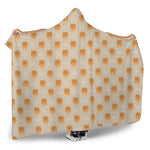 Little Pomeranian Pattern Print Hooded Blanket