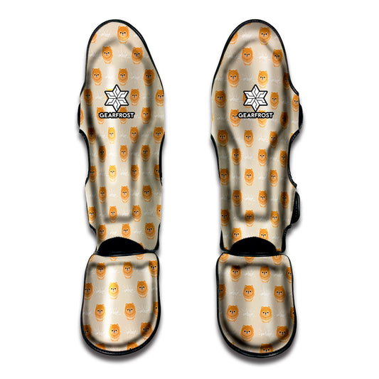 Little Pomeranian Pattern Print Muay Thai Shin Guard