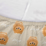 Little Pomeranian Pattern Print Sofa Cover