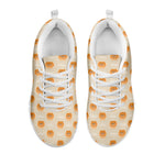 Little Pomeranian Pattern Print White Sneakers