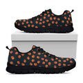 Little Pumpkin Pattern Print Black Running Shoes