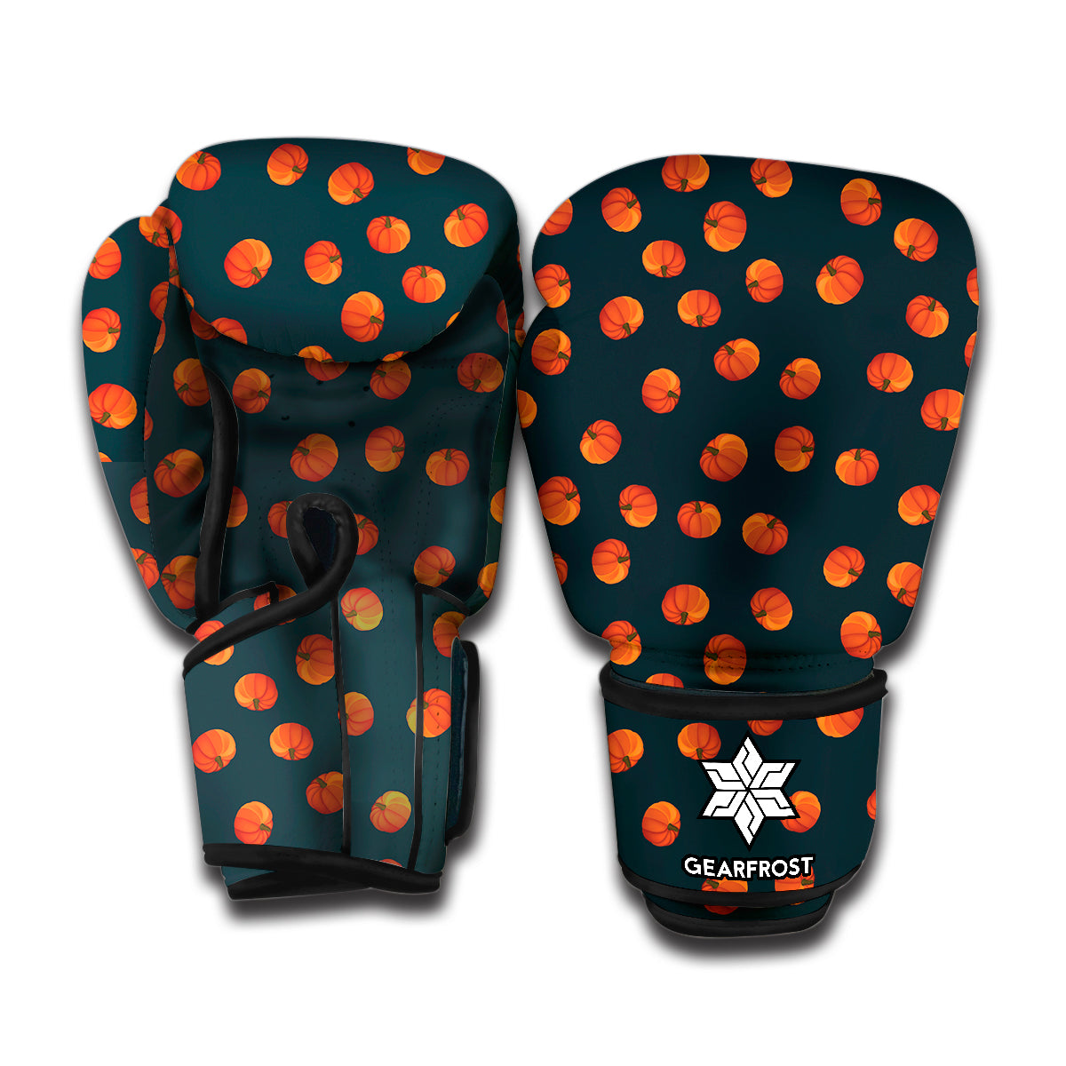 Little Pumpkin Pattern Print Boxing Gloves