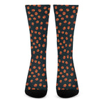 Little Pumpkin Pattern Print Crew Socks
